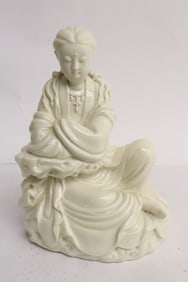 Blanc de shin sculpture of deity