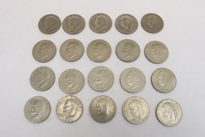 20 Eisenhower dollars