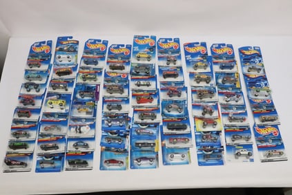Large lot of hot wheels