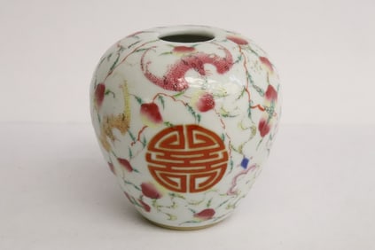 Beautiful famille rose porcelain water dripper