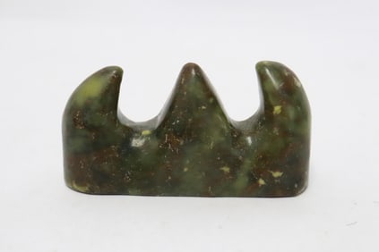 Jade like stone carved brush mountain