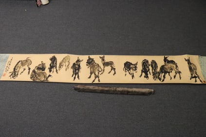 a hand scroll, and a sealed scroll