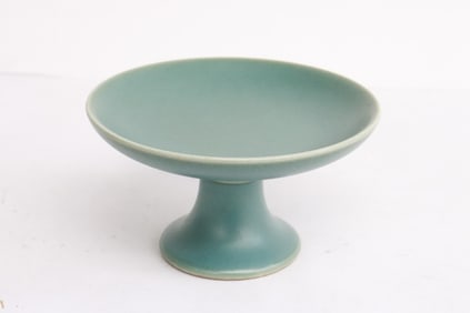 Very fine light blue stem bowl