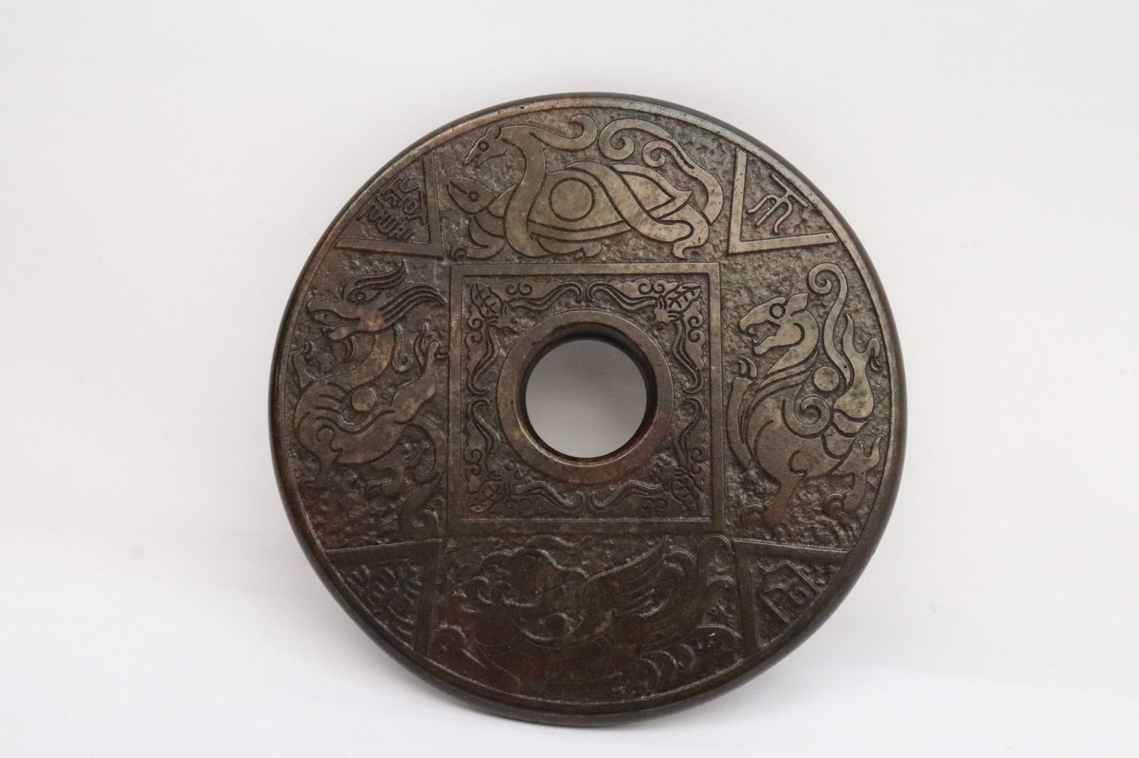 Large stone disc: Large stone disc, 0.3"x5.65"dia