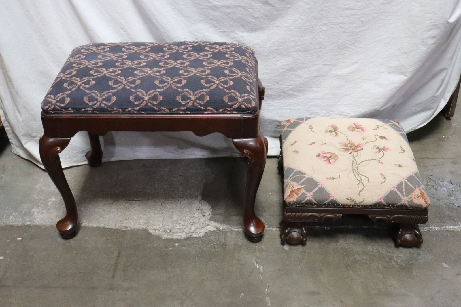 2 mahogany bedside stools (1 of 9)