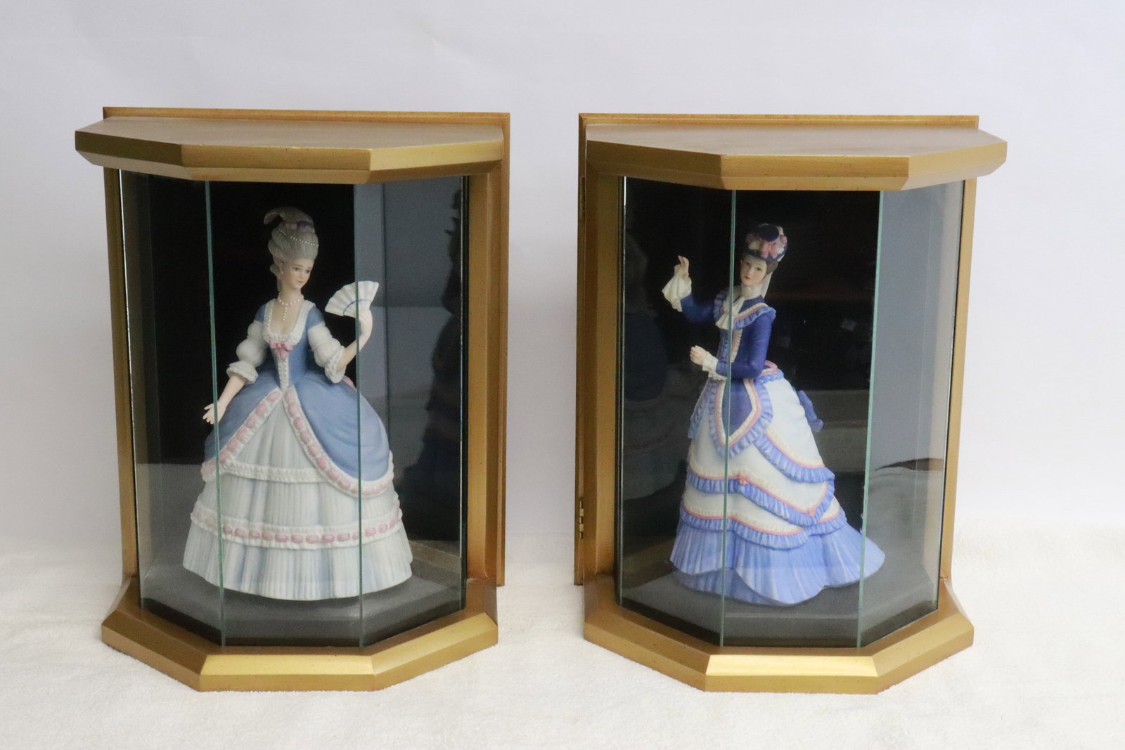 2 bisque sculptures in wall hanging shadow box (1 of 12)