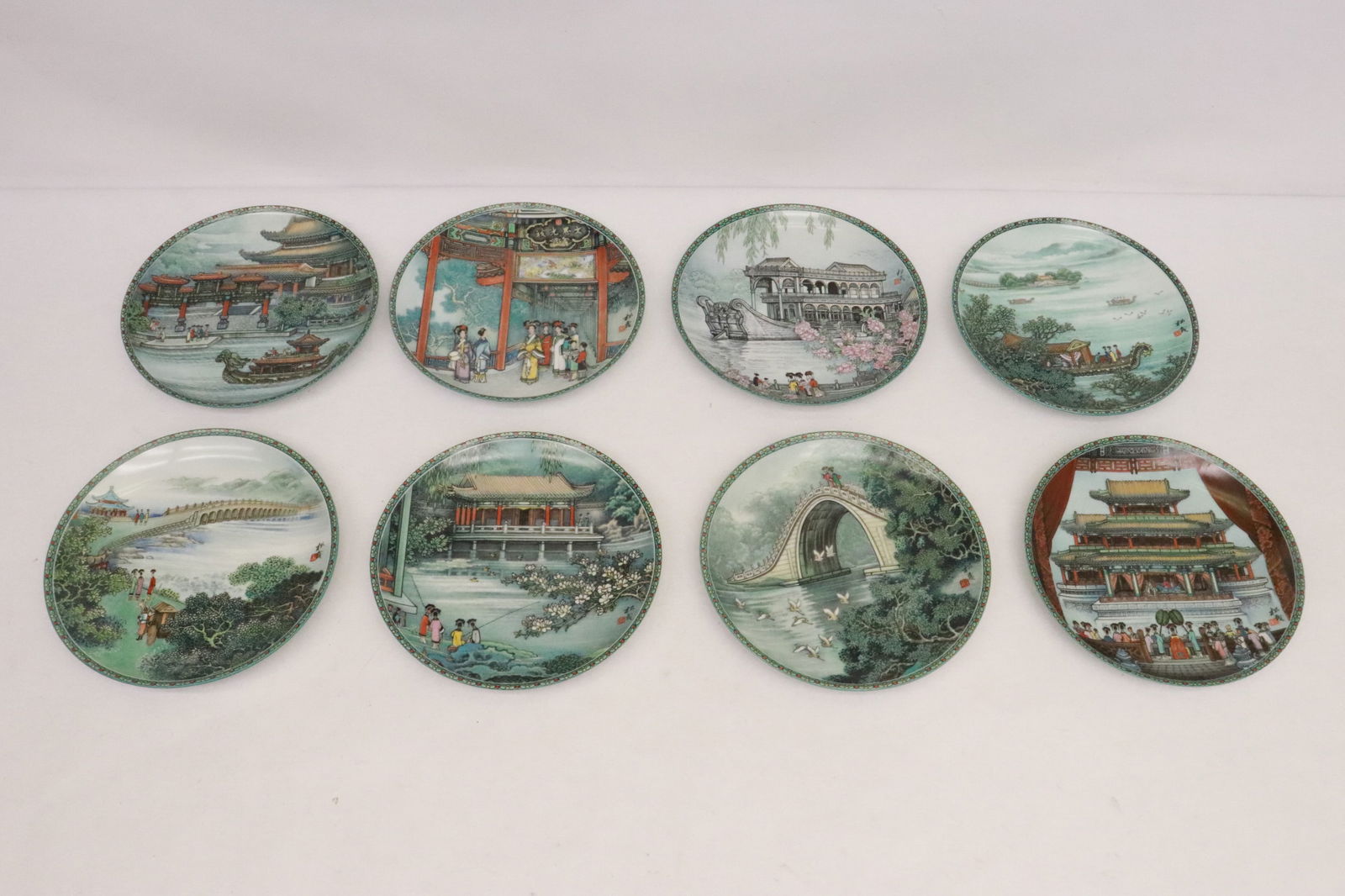 8 Chinese collector's plates (1 of 9)
