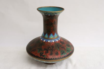 A cloisonne jar