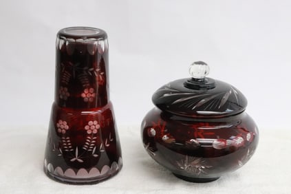 2 pieces ruby crystals