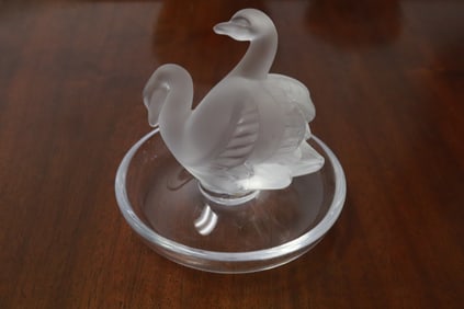 Lalique crystal ring tray