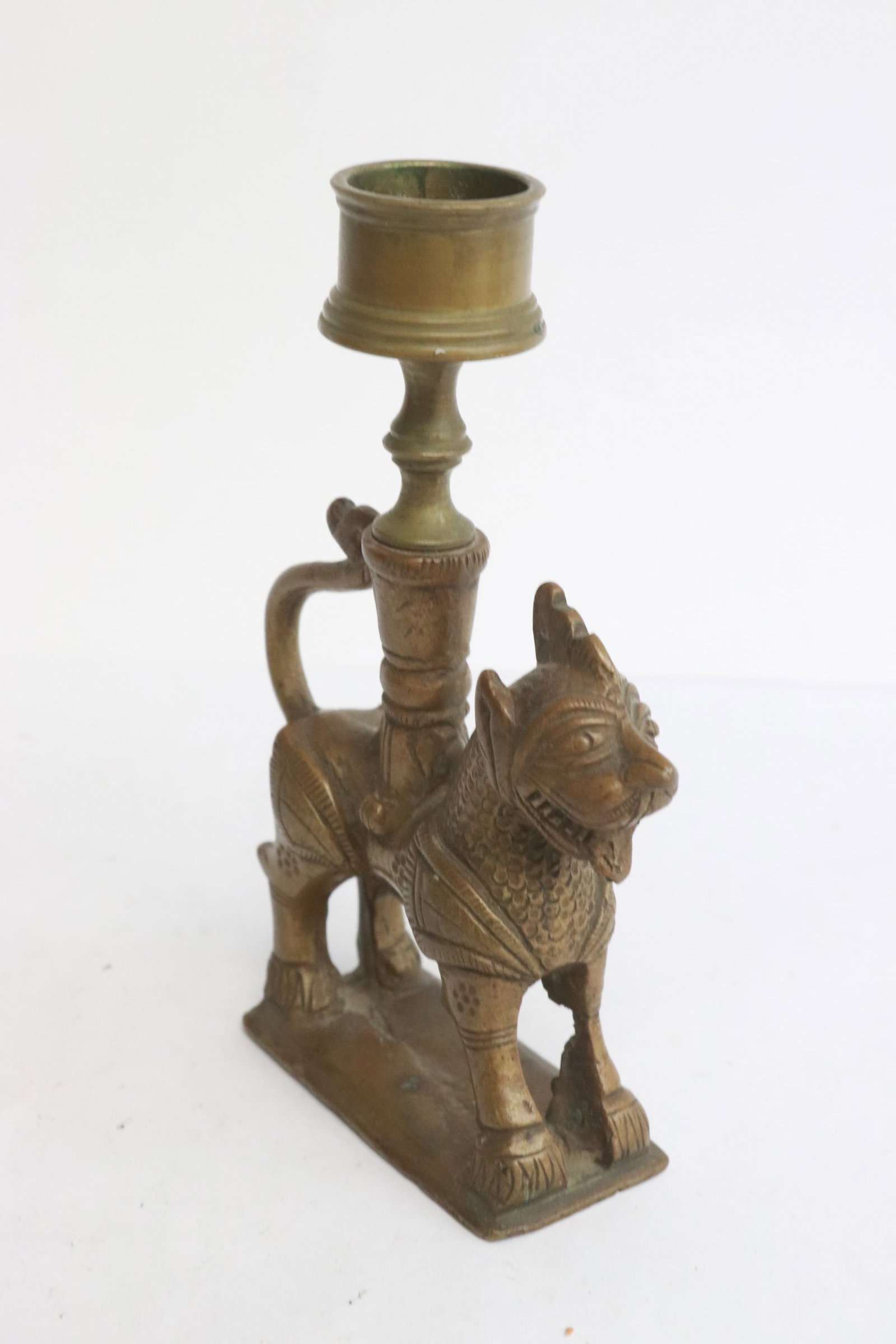 19th century South Asian bronze candle holder (1 of 6)