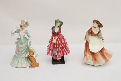 3 Royal Doulton figurines