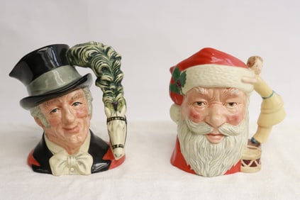 2 large Royal Doulton character jugs