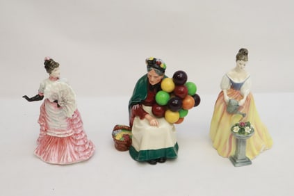 3 Royal Doulton figurines