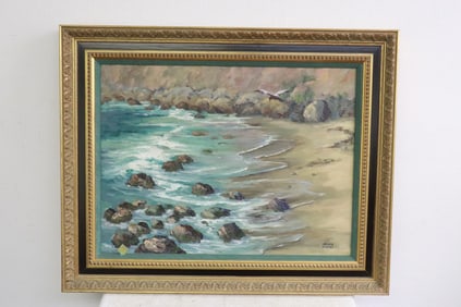 Oil canvas "Dana Point" by Arleen Huseby