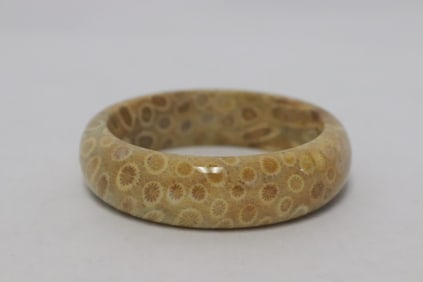 A coral bangle