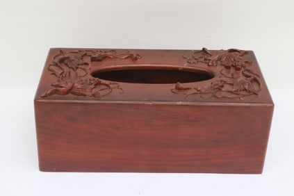 An interesting rosewood box