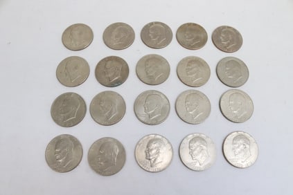 20 Eisenhower dollars