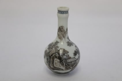 early 19th/20th c. hand painted porcelain vase