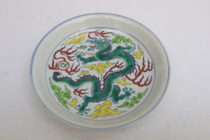 Chinese famille rose porcelain plate