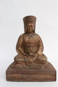 Chinese bronze sculpture of deity