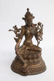 A bronze sculpture of deity