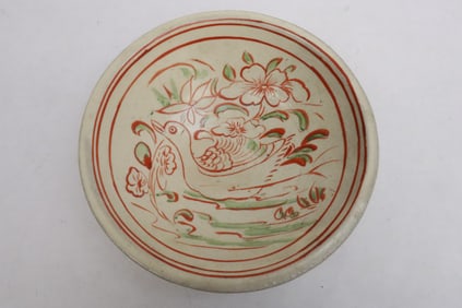 A wucai earthenware bowl