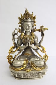 Bronze sculpture of deity