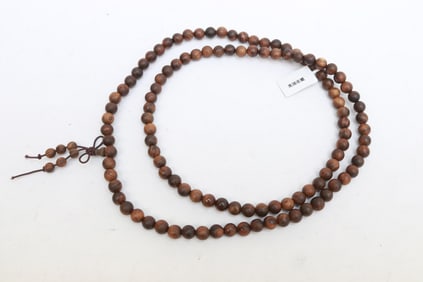 Huanghuali wood bead necklace