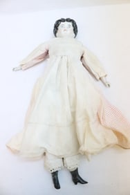 Antique German porcelain head doll