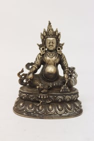 Chinese bronze sculpture of deity