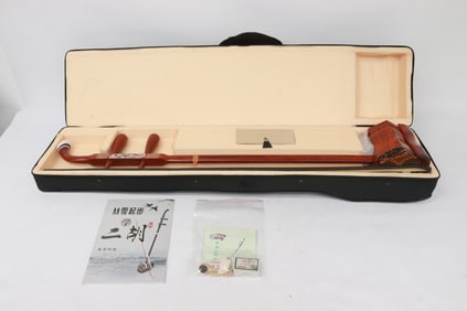 Chinese music instrument with storage case