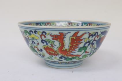 Chinese doucai porcelain bowl