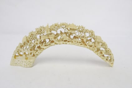 Chinese bone carved ornament, minor chips