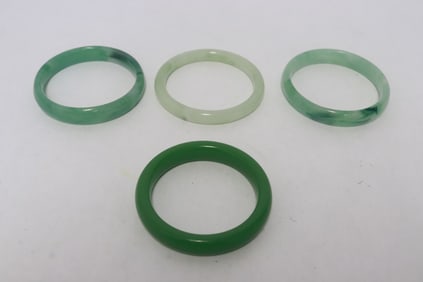 4 Peking glass bangles
