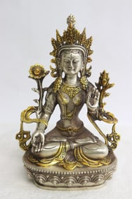 Chinese bronze sculpture of deity