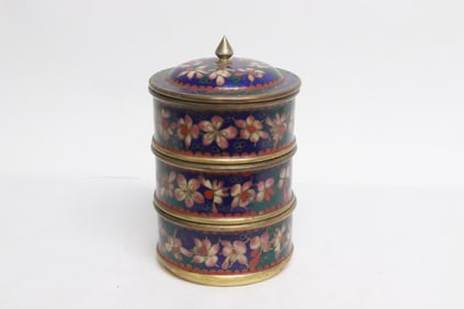 Cloisonne stacked box set
