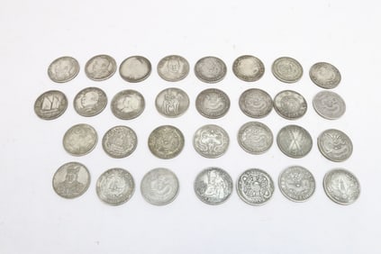 Lot of approx. 30 Chinese reproduction coins