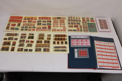 7 packs of reproduction stamps