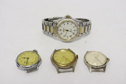 4 men's watches, condition unknown