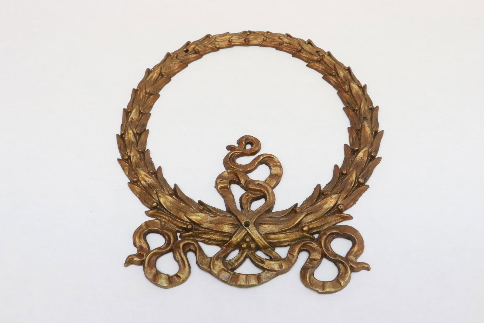 Pair gilt metal wall hanging frames - 2