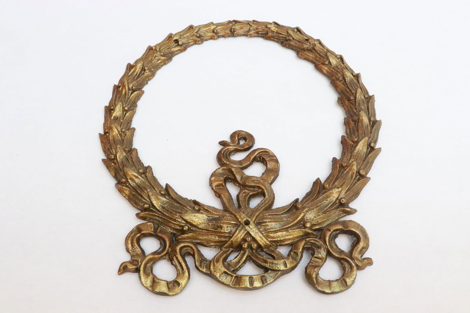 Pair gilt metal wall hanging frames - 3