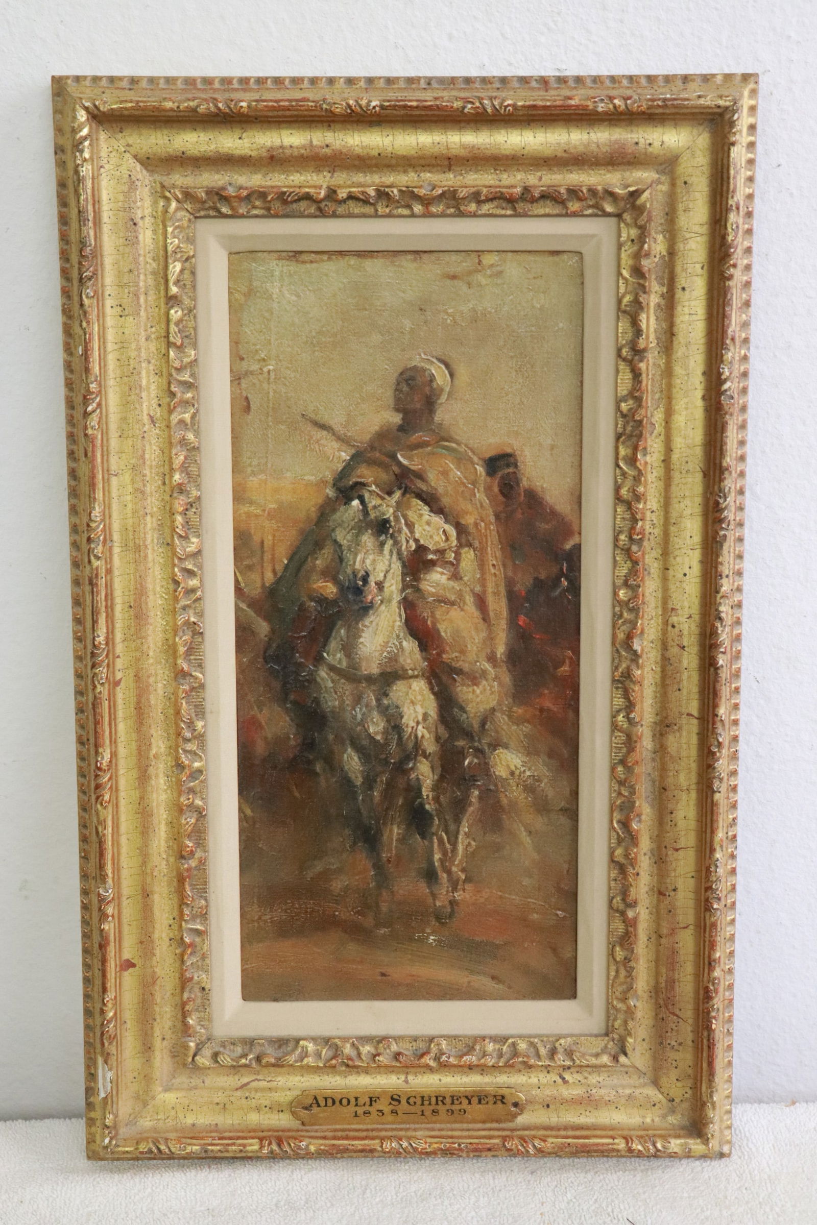 Oil on panel attributed to Adolf Schreyer (1 of 6)