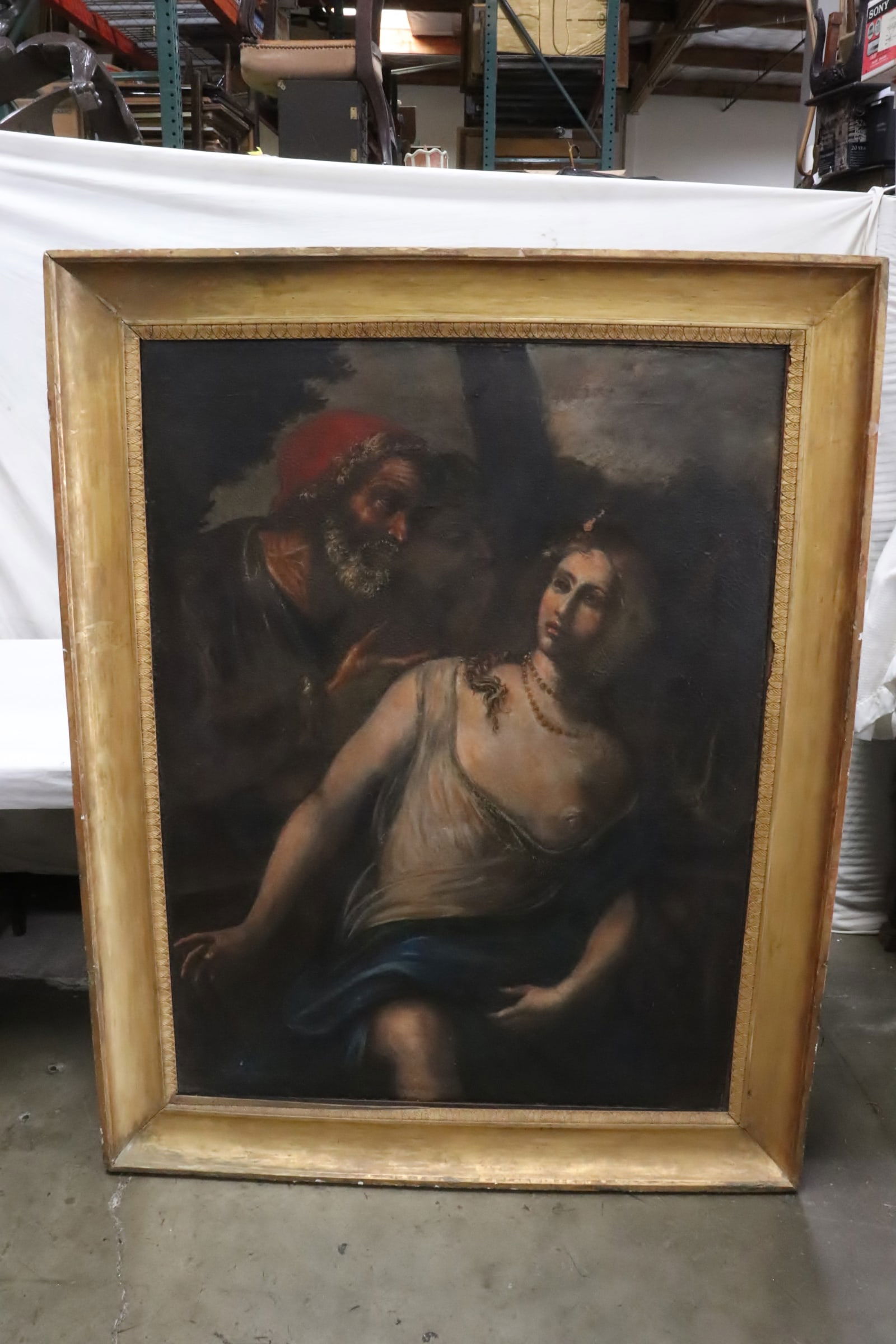 A massive 17th/18th c. oil on canvas painting (1 of 11)