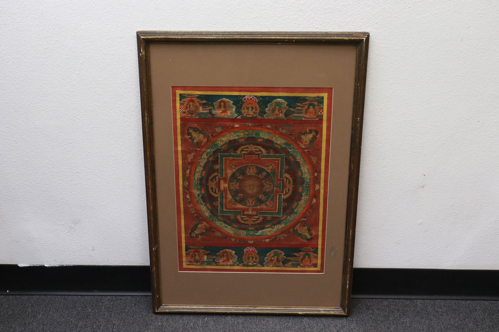 Framed Tibetan thangka (1 of 6)