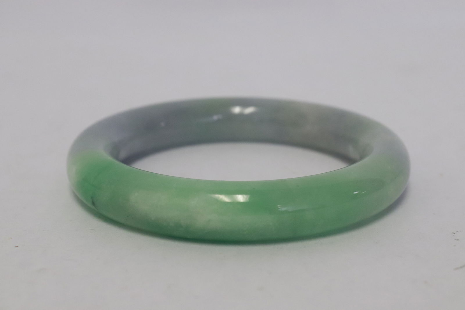 Chinese jadeite like bangle - 5