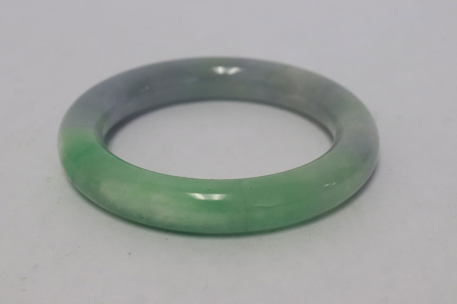 Chinese jadeite like bangle - 6