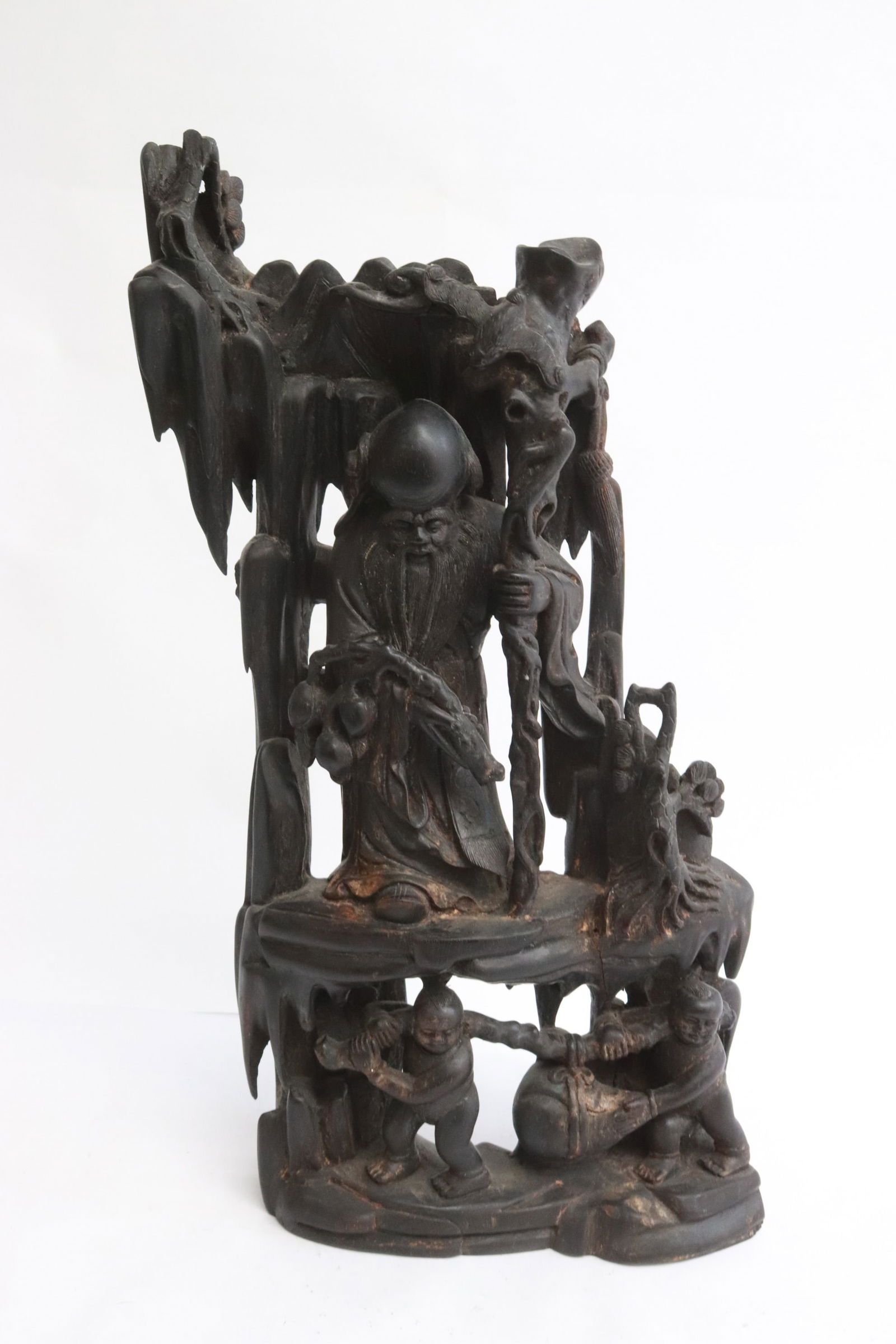 Chinese 19th/20th century rosewood carving (1 of 7)
