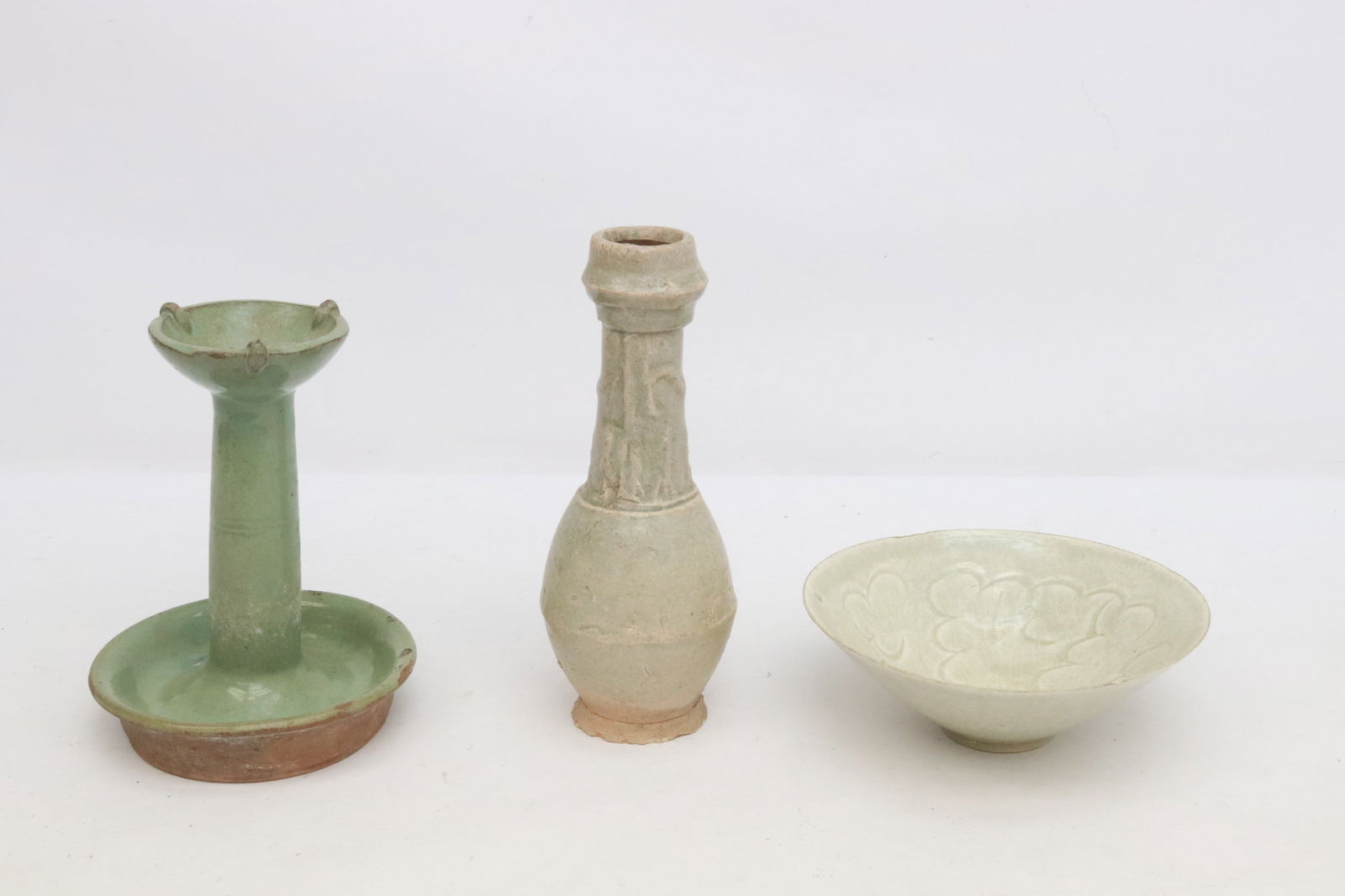 3 Song style celadon porcelain pieces (1 of 11)