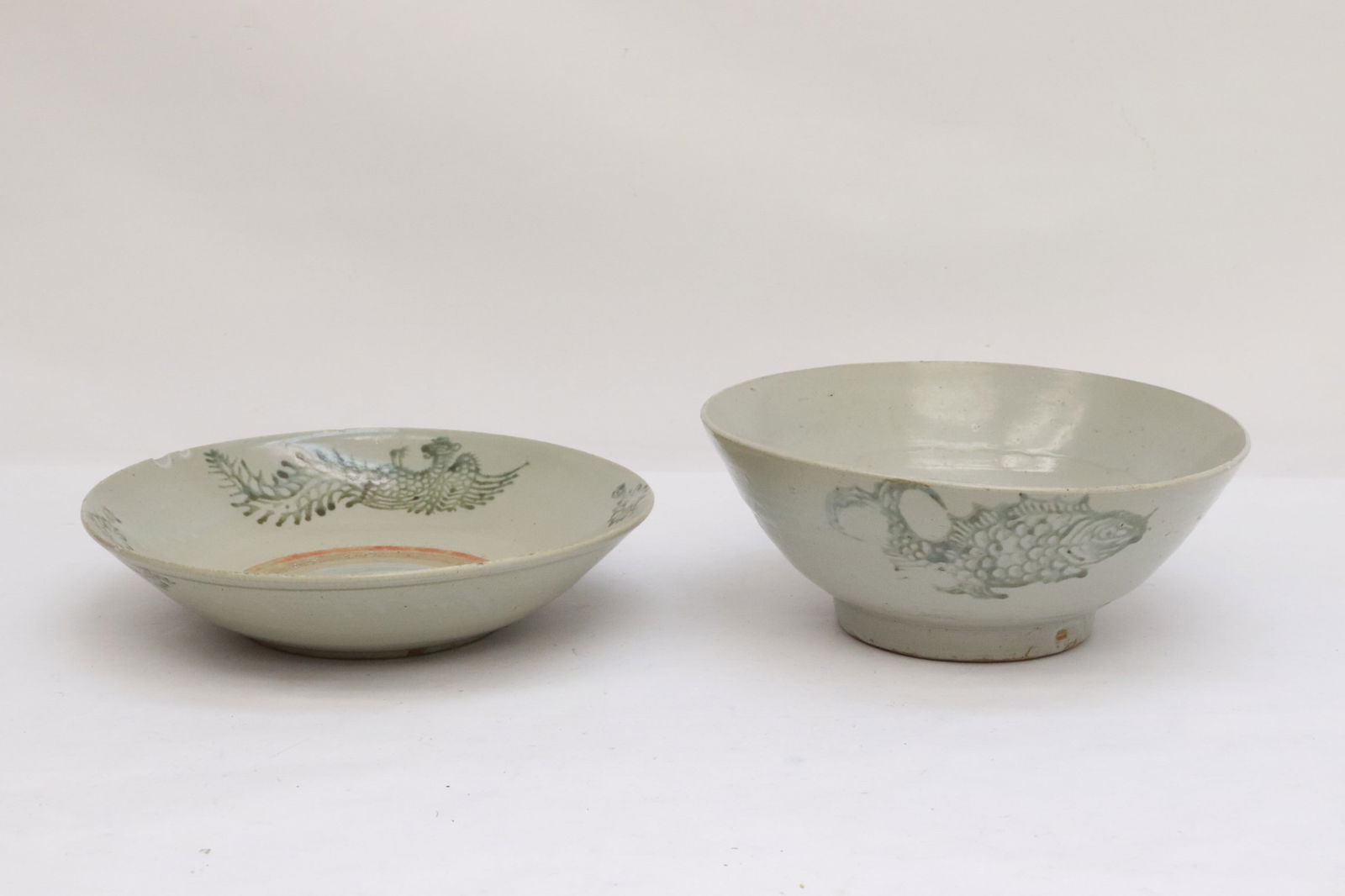 2 large Ming blue and white porcelain pieces (1 of 11)